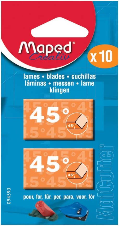 Maped MatCutter 45ÃÂ° vervangmesjes