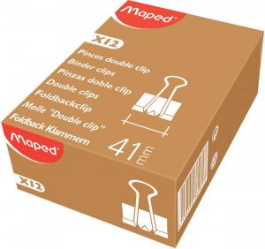Maped Office Maped foldbackclip 41 mm zwart doos van 12 stuks