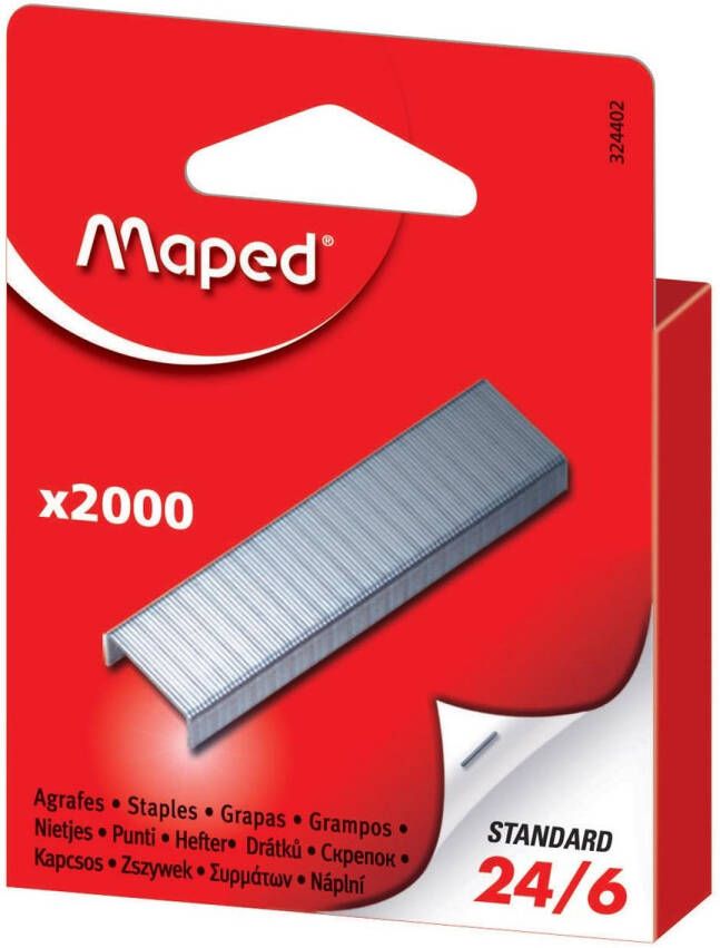 Maped Office Maped nietjes 24 6 doos van 2.000 nietjes