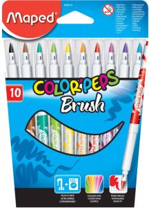 Maped penseelstift Brush 10 stuks in een kartonnen etui
