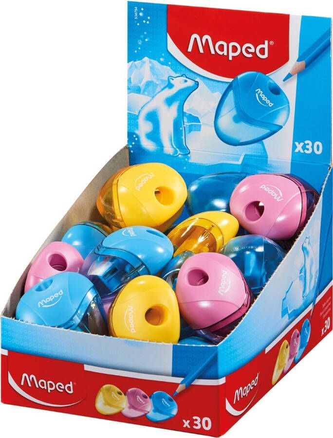 Maped Puntenslijper Igloo 1gaats displayá 30 stuks assorti