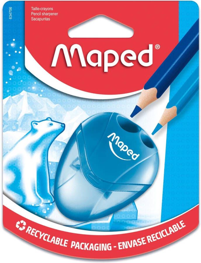 Maped Potloodslijper i-gloo 2-gaats op blister