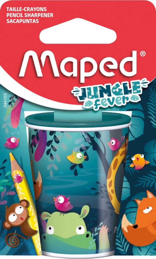 Maped potloodslijper Jungle Fever 2-gaats op blister