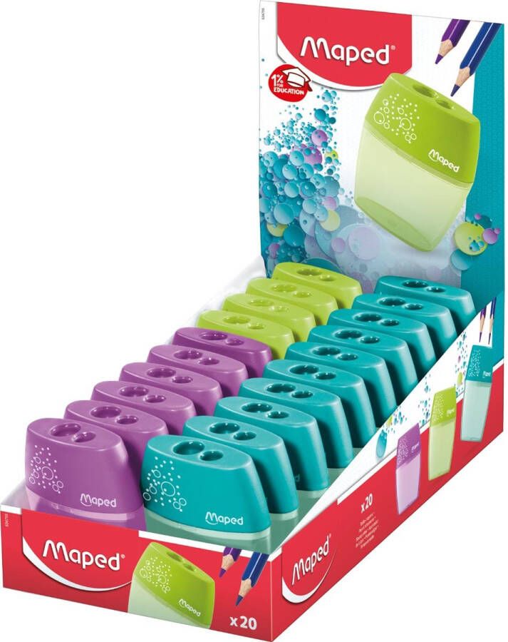 Maped Potloodslijper Shaker 2-gaats in een doos