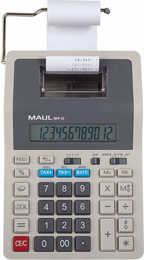 Maul bureaurekenmachine met telrol MPP 32