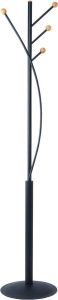 Maul kapstok Aura metaal hoogte 180cm 4 ophanghaken zwart RAL9004