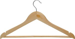 Maul kledinghanger uit hout pak van 8 stuks