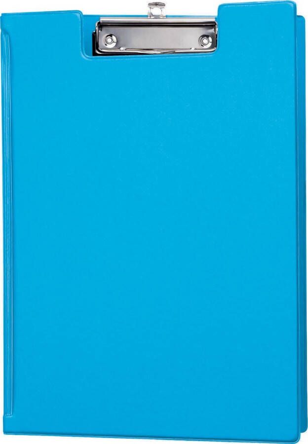 Maul klembordmap met insteek binnenzijde A4 staand neon blauw