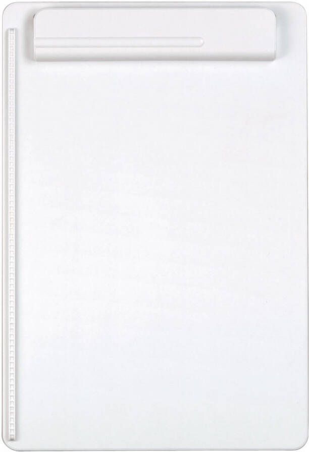 Maul klemplaat go uni uit 90% gerecycleerd kunststof voor ft A4 staand wit