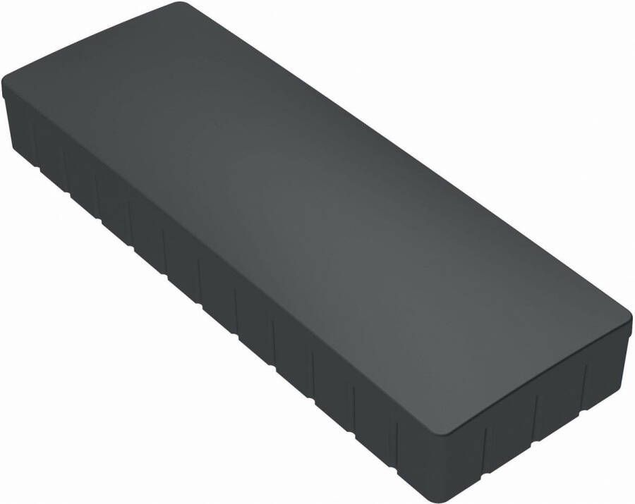 Maul magneet Solid rechthoek 54x19 mm trekkracht 1 kg doos van 10 stuks zwart