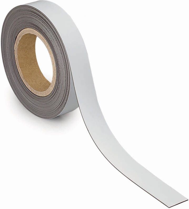 Maul magnetisch etiketband beschrijf- en wisbaar 10mtx30mm wit