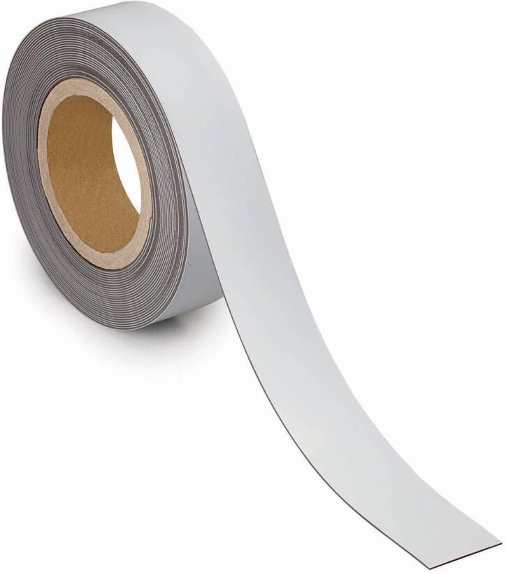 Maul magnetisch etiketband beschrijf- en wisbaar 10mtx40mm wit