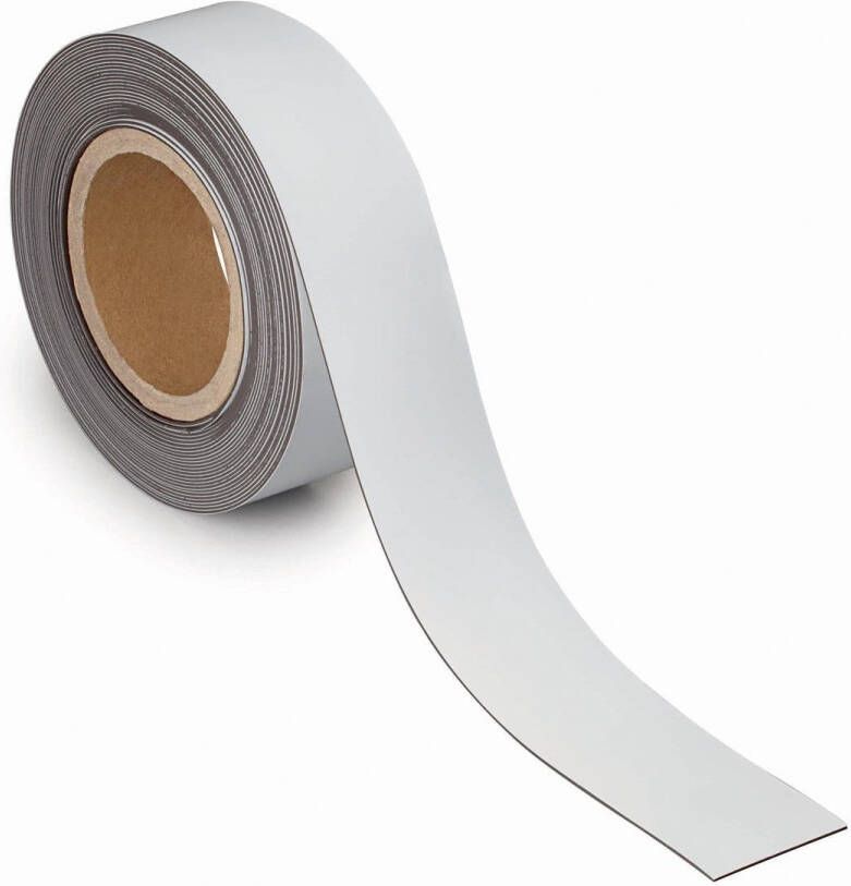 Maul magnetisch etiketband beschrijf- en wisbaar 10mtx50mm wit