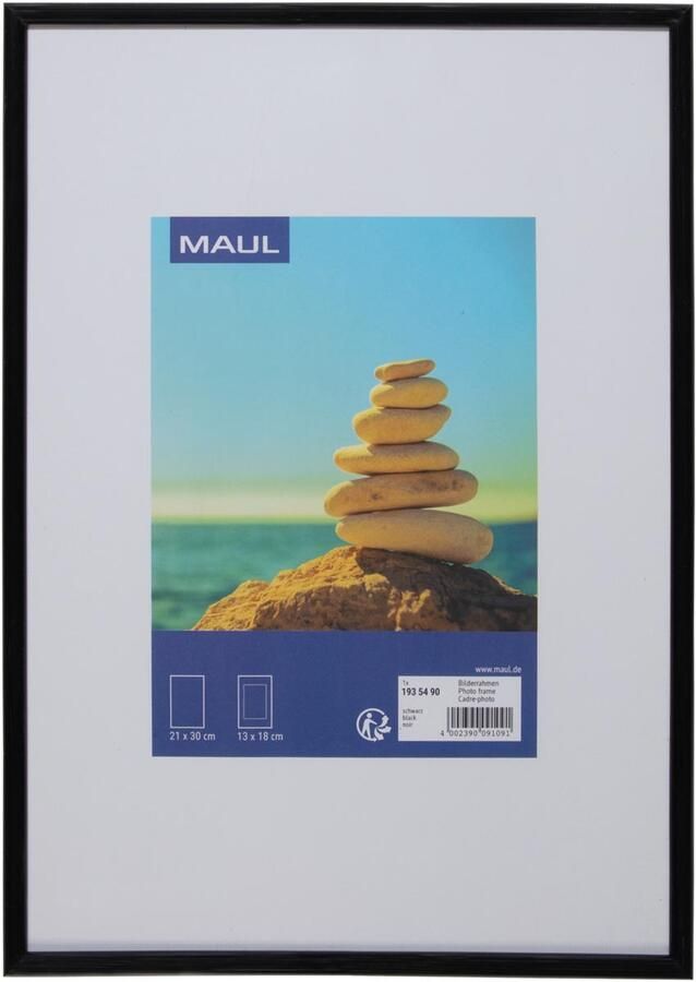 Maul art fotolijst kunststof frame ft 21 x 30 cm zwart