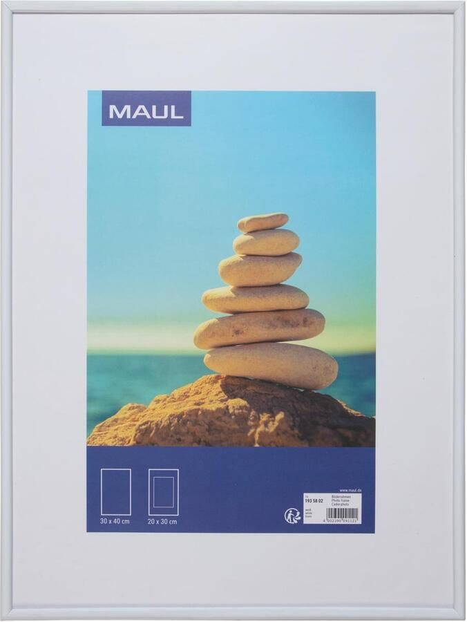 Maul art fotolijst kunststof frame ft 30 x 40 cm wit