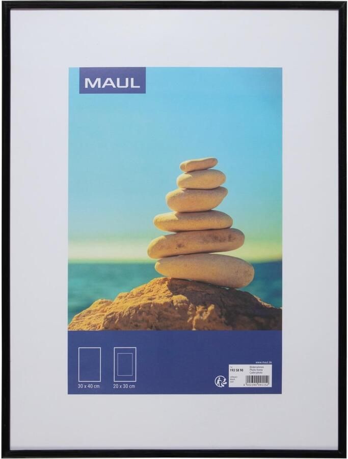 Maul art fotolijst kunststof frame ft 30 x 40 cm zwart