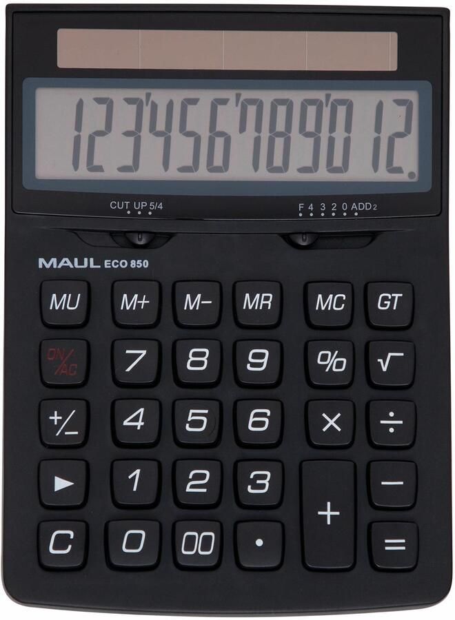 Maul bureaurekenmachine ECO 850 zwart