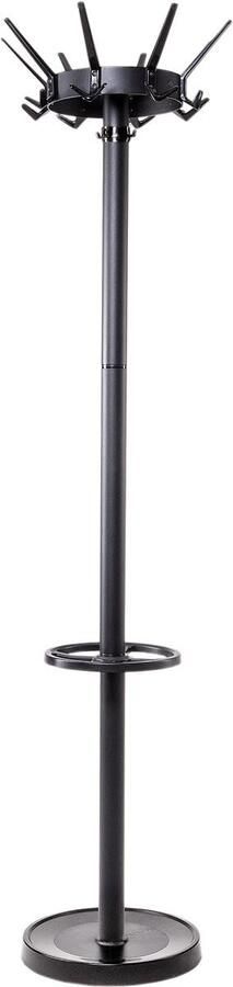 Maul kapstok caligo metaal hoogte 175 cm 32 kledinghaken met parapluhouder zwart RAL 9004 - Foto 2