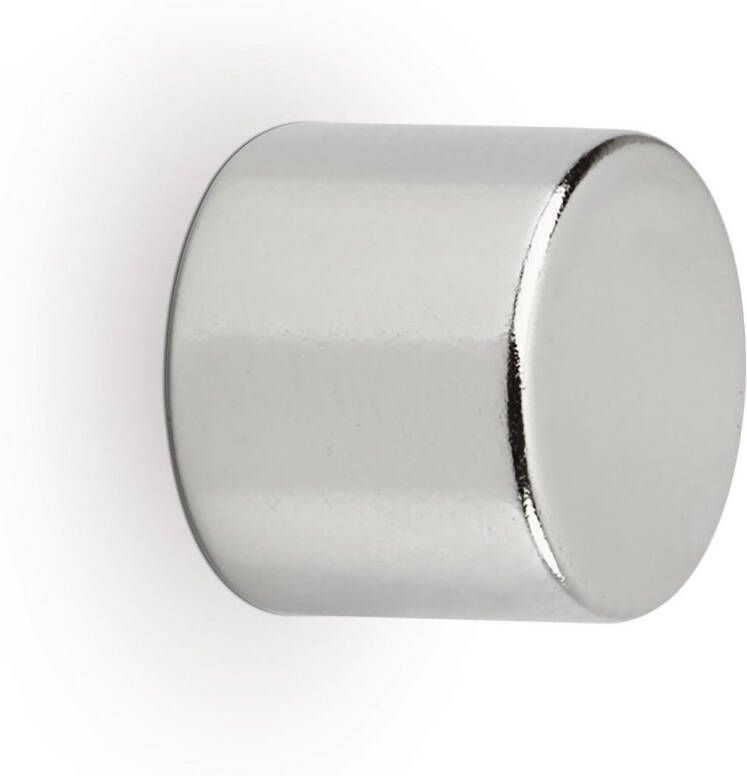 Maul neodymium cylinder magneet ft 10 x 10 x 10 mm trekkracht 4 kg zilver blister van 10 stuks