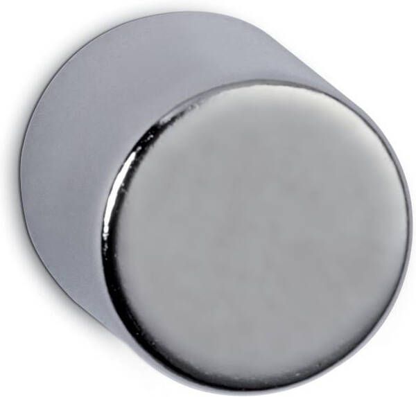 Maul neodymium cylinder magneet ft 10x10x10 mm trekkracht 4 kg zilver blister van 4 stuk