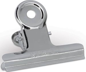 Maul papierklem bulldogclip 50mm blister 10 verchroomd