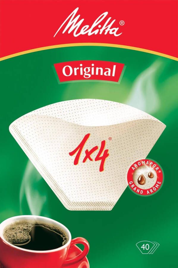Melitta koffiefilter 1 x 4 pak van 40 stuks
