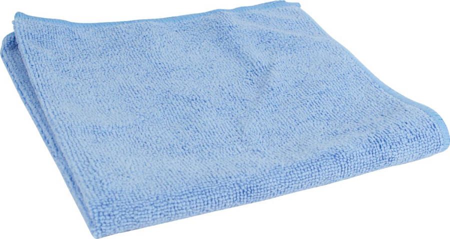 Merkloos Microvezeldoek ft 40 x 40 cm blauw pak van 10 stuks