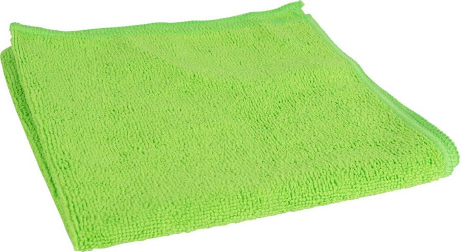 Merkloos Microvezeldoek groen pak van 10 stuks
