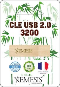 Merkloos Nemesis USB-stick bamboe 32 GB