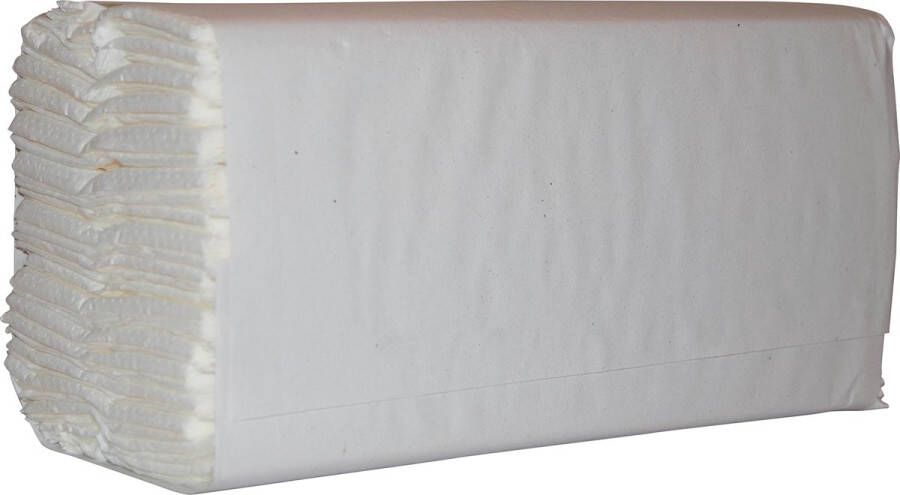 Merkloos Papieren handdoek C-vouw 2-laags 144 vel pak van 20 stuks