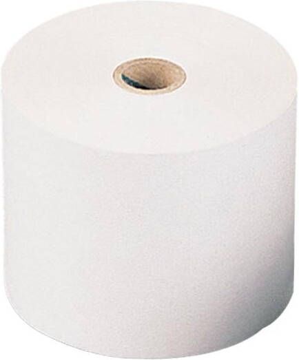 Merkloos Thermische rekenrol ft 57 mm diameter +-28 mm asgat 8 mm lengte 11 meter pak van 5 rol BPA vrij