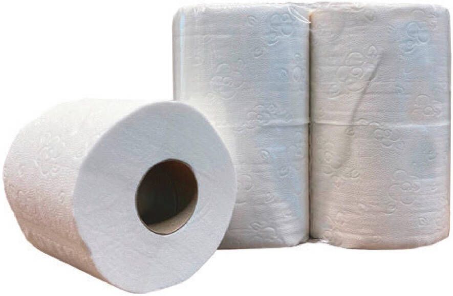 Merkloos Toiletpapier 2-laags 200 vel pak van 12 x 4 rollen
