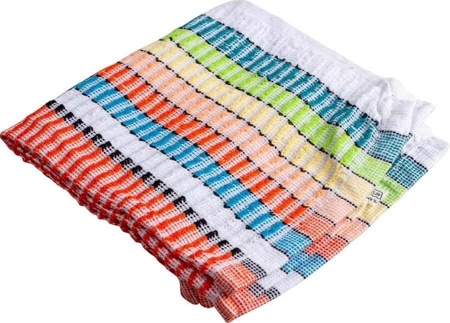Merkloos Vaatdoek Tropical ft 35 x 35 cm pak van 6 stuks