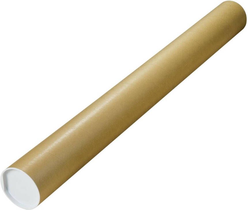 Merkloos Verzendkoker ft 100 x 10 cm bruin