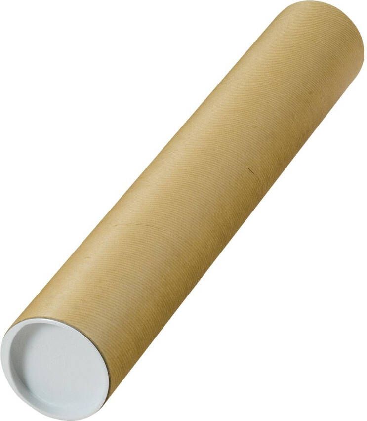 Merkloos Verzendkoker ft 50 x 8 cm bruin