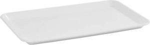 Merkloos Vitrineschaal 30 cm wit