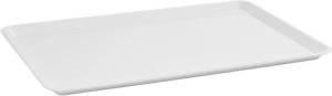 Merkloos Vitrineschaal 42 cm wit