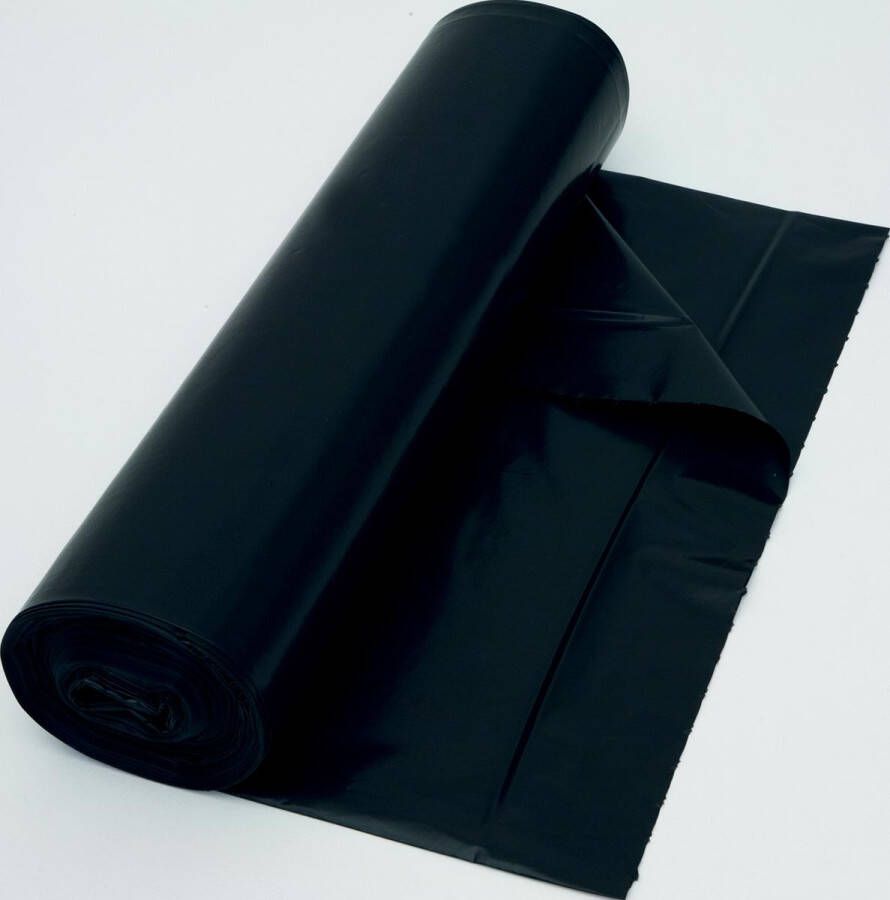 Merkloos Vuilniszak 37 micron ft 70 x 110 cm 120 liter zwart rol van 25 stuks