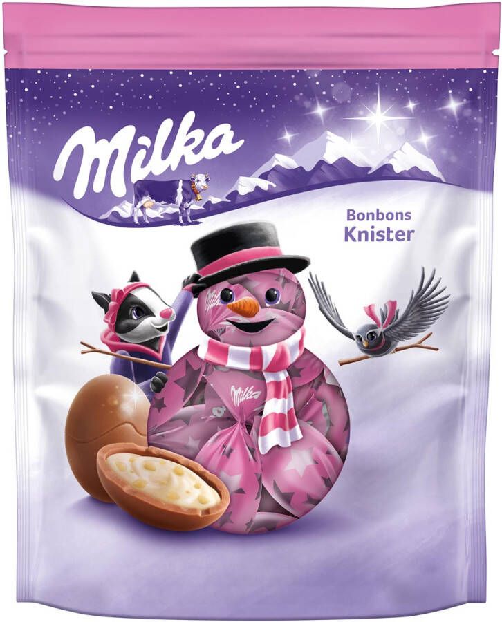 Milka Knisterbonbons melkchocolade zak van 86 g