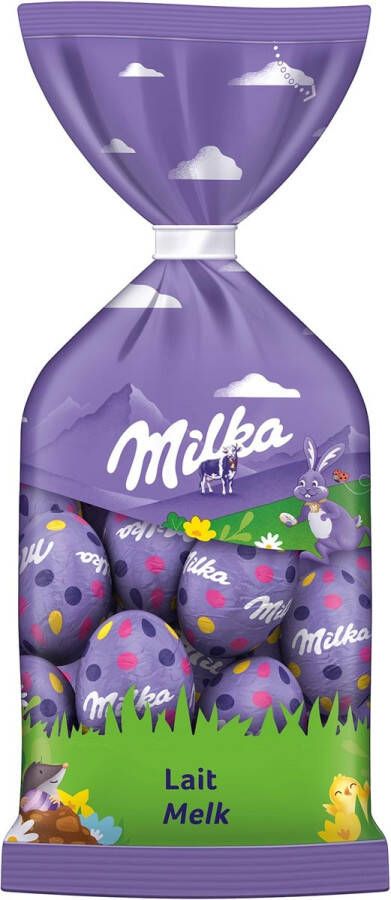 Milka Chocolade paaseitjes alpenmelk zak Ã  12 13 stuks