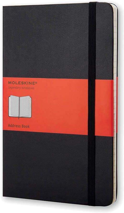 Moleskine adresboek ft 13 x 21 cm gelijnd harde cover 240 bladzijden zwart - Foto 2