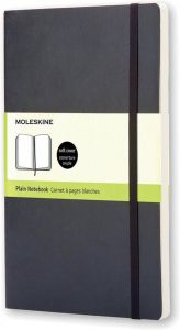 Moleskine notitieboek ft 13 x 21 cm effen soepele cover 192 bladzijden zwart