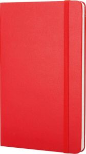 Moleskine notitieboek ft 9 x 14 cm gelijnd harde cover 192 blad rood