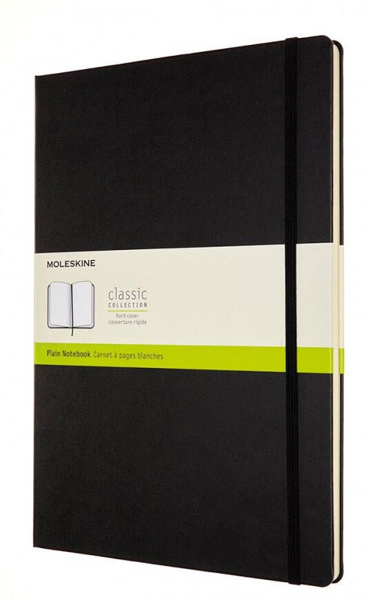 Moleskine notitieboek ft A4 effen harde cover 192 blad zwart