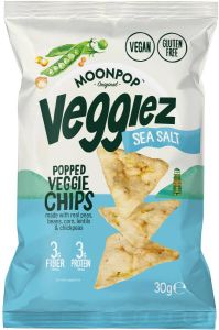 Moonpop Veggiez chips Sea Salt zak van 30 g