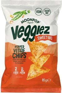 Moonpop Veggiez chips Sweet BBQ zak van 85 g