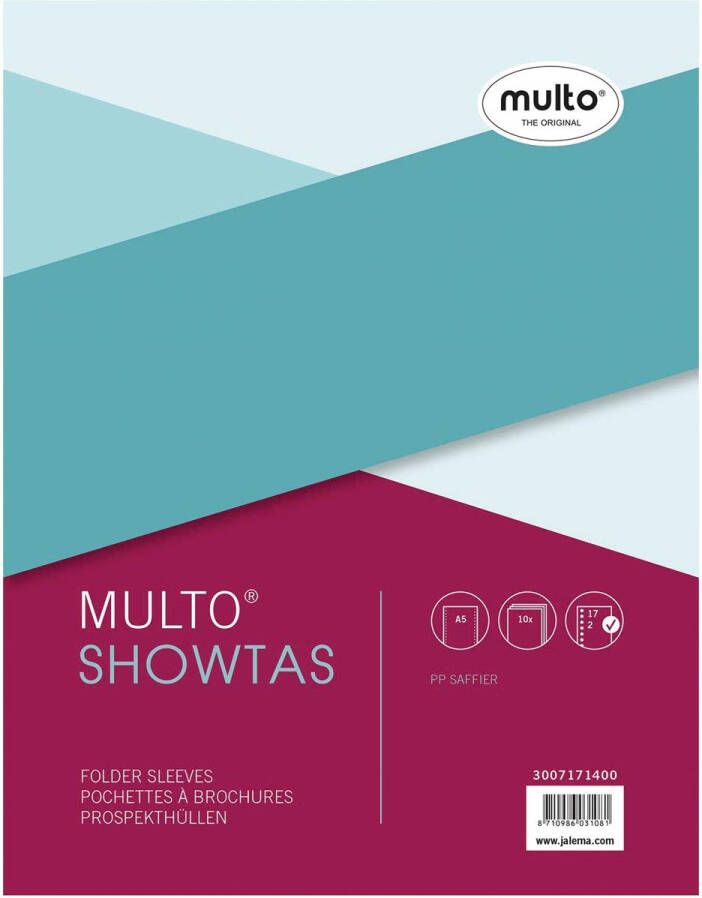 Multo geperforeerde showtas ft A5 17-gaatsperforatie 80 micron gekorreld