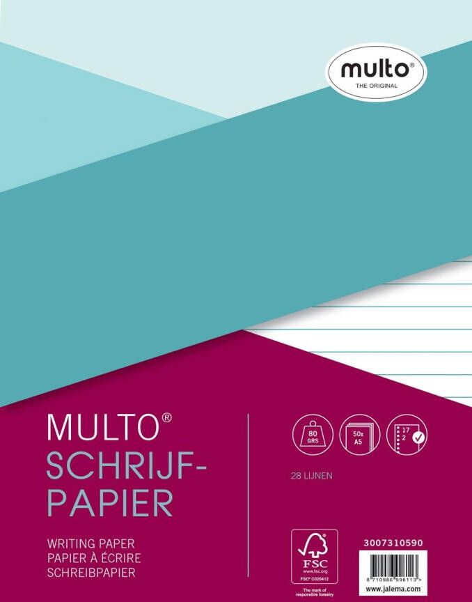 OfficeTown Multo ringbandinterieur voor ft A5 28 lijnen met kantlijn - Foto 2