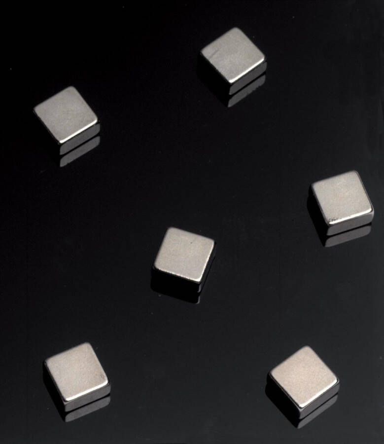 Naga Magneten glasbord ft 10 x 10 x 5 mm pak van 6 stuks