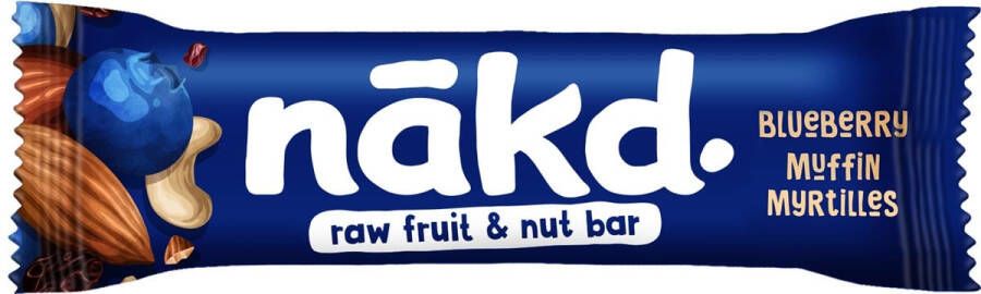 Nakd Blueberry Muffin reep van 35 gr pak van 18 stuks